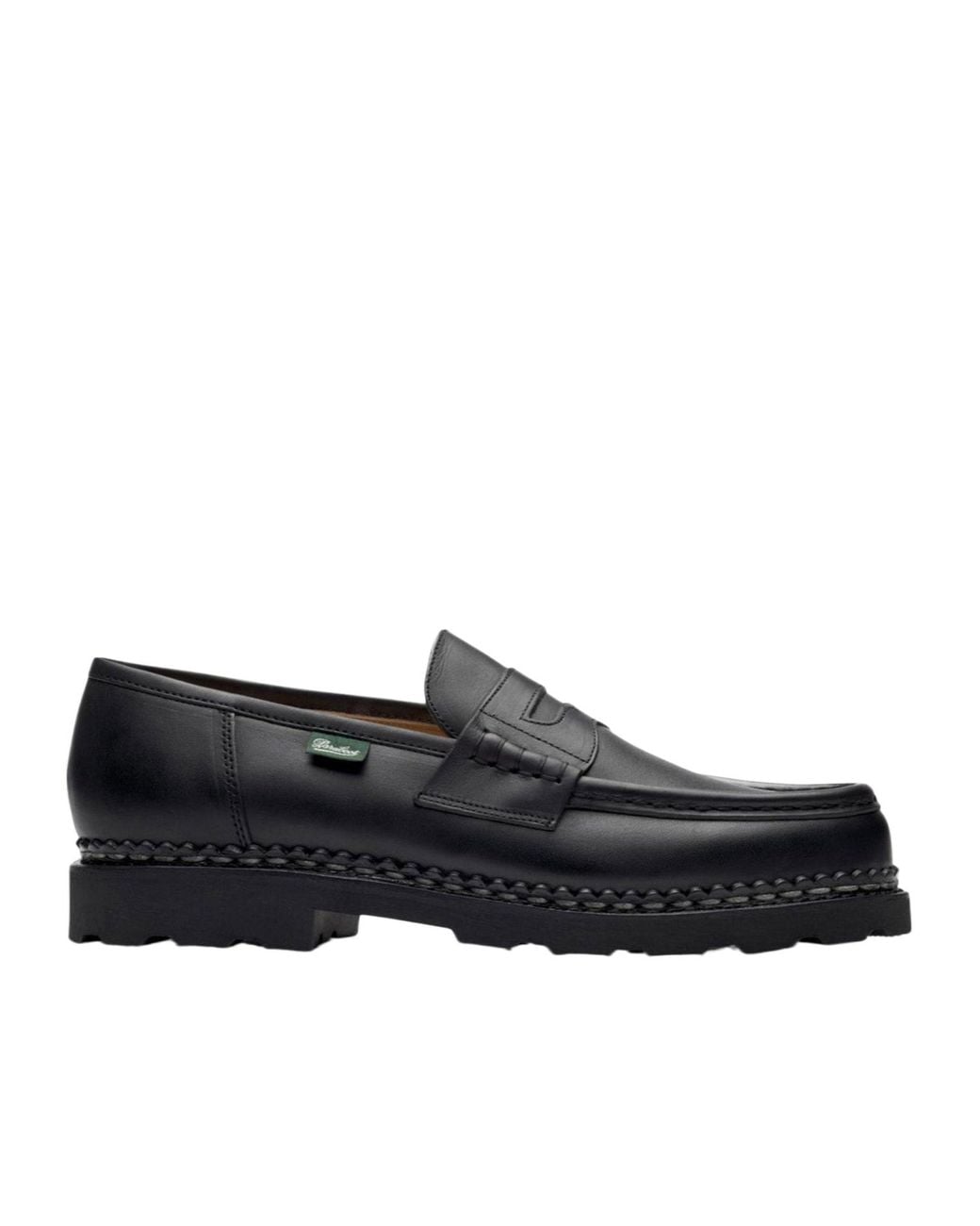 Paraboot Black Round-Toe Loafers for men