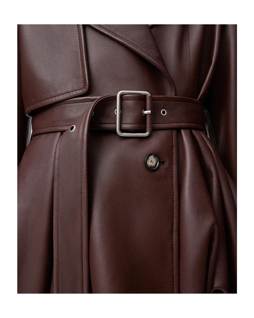 Loewe Brown Balloon Leather Jacket