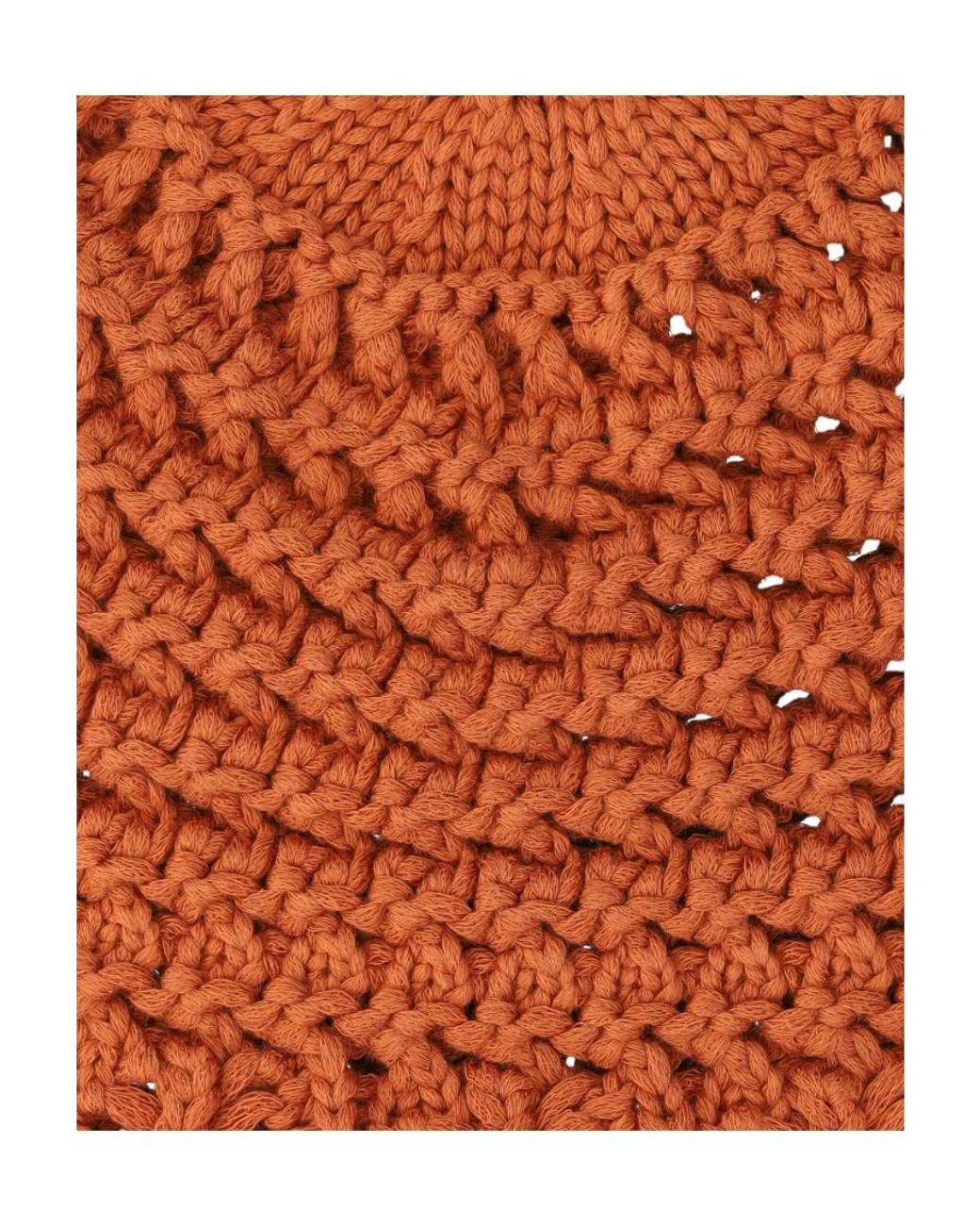 Loro Piana Orange Knit Beanie