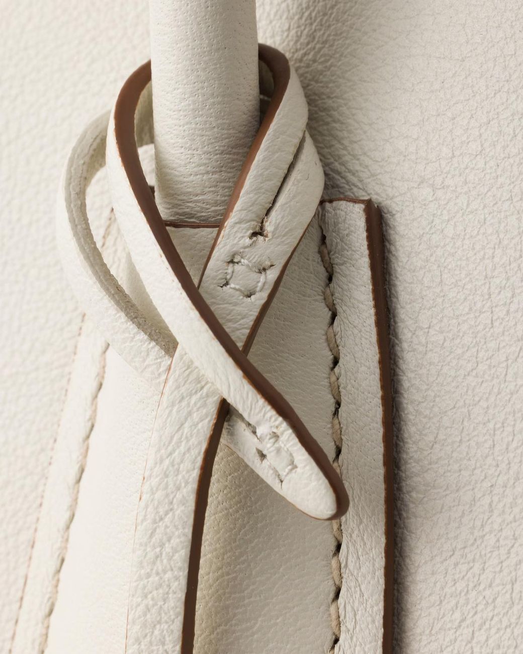 Prada Natural Medium Leather Tote Bag