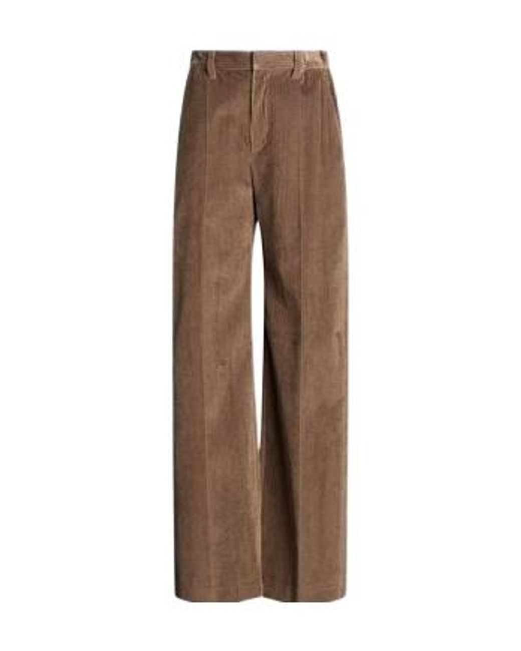 Brunello Cucinelli Brown Corduroy Wide-Leg Pants