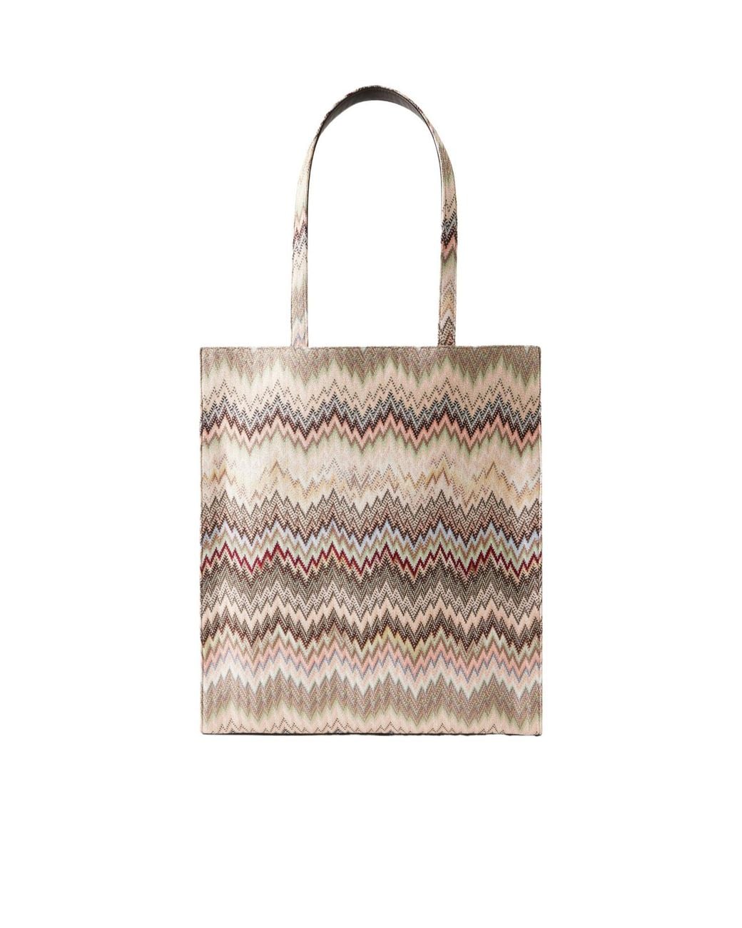 Missoni Natural Striped Woven Lurex Tote