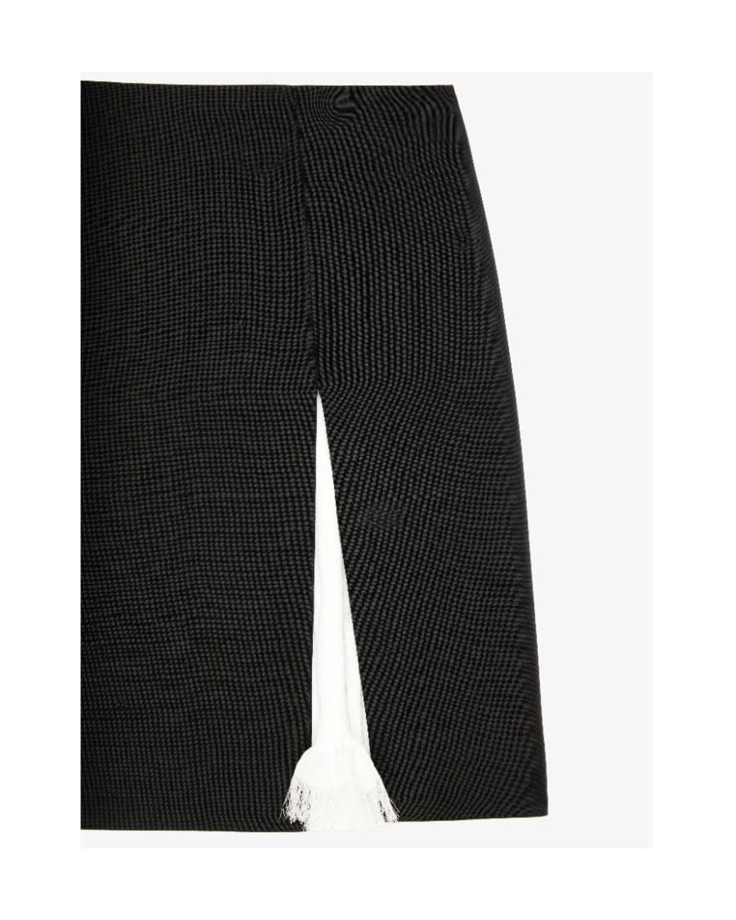 Givenchy Black Slit Detailed Mini Skirt