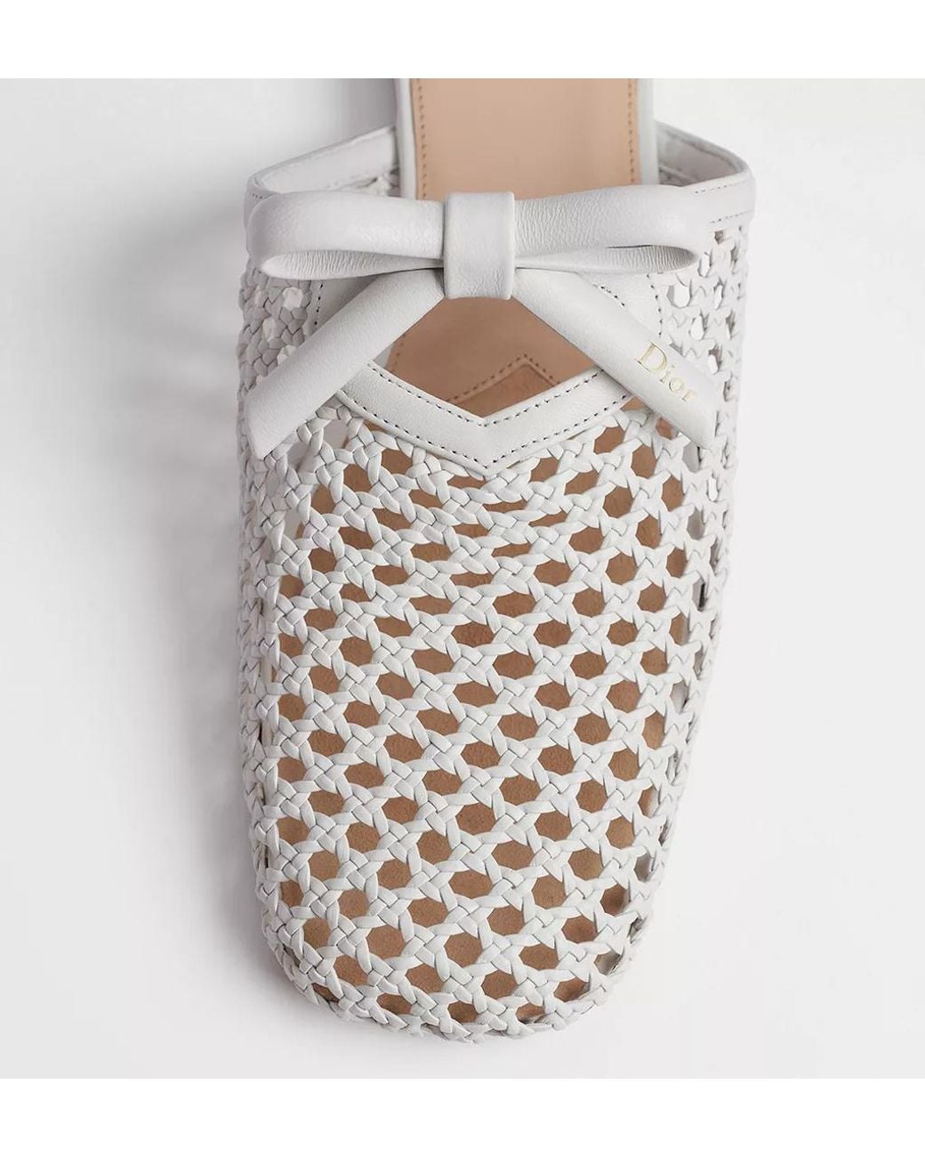 Dior White Cœur Mule