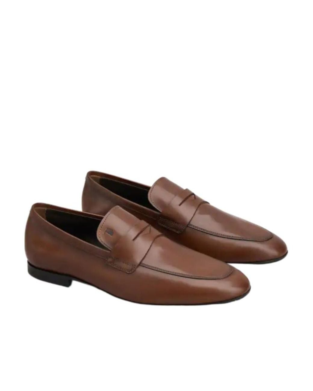 Tod's Brown Logo-Embossed Slip-On Loafers for men