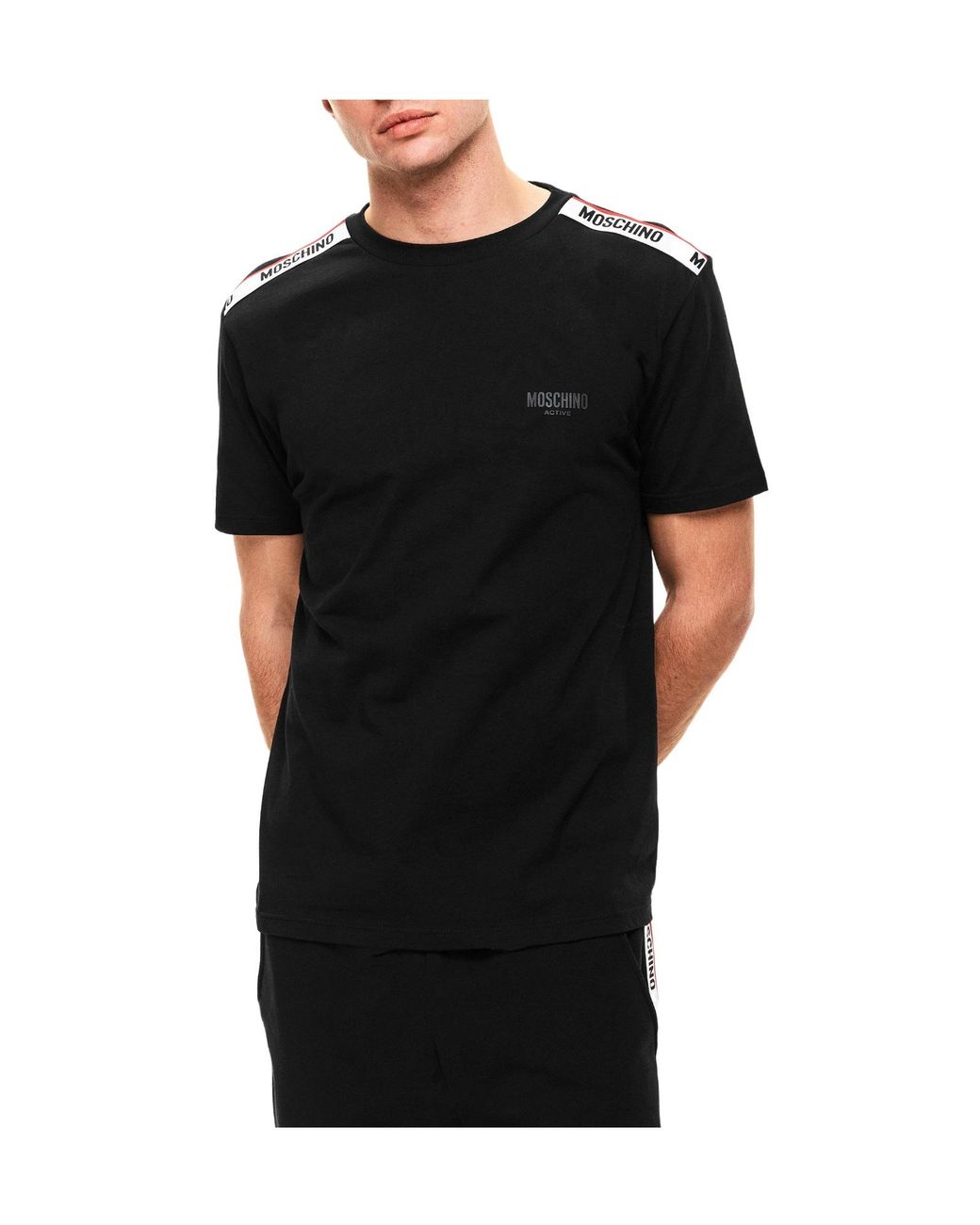 Moschino Black Regularfit Tshirt for men