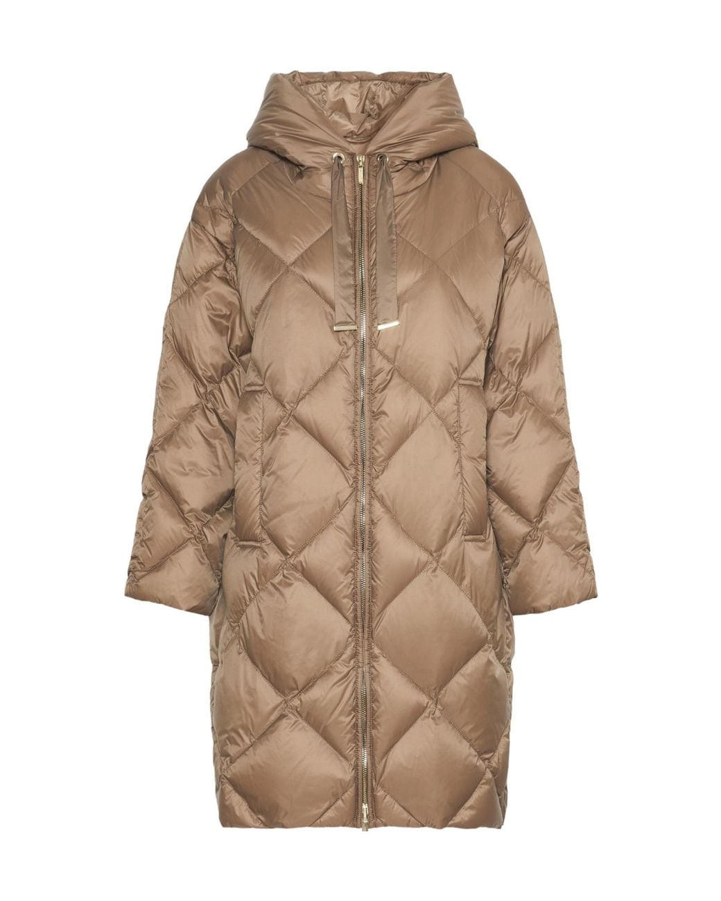 Max Mara Natural The Cube Mtctrefe Hooded Midi Puffer Jacket