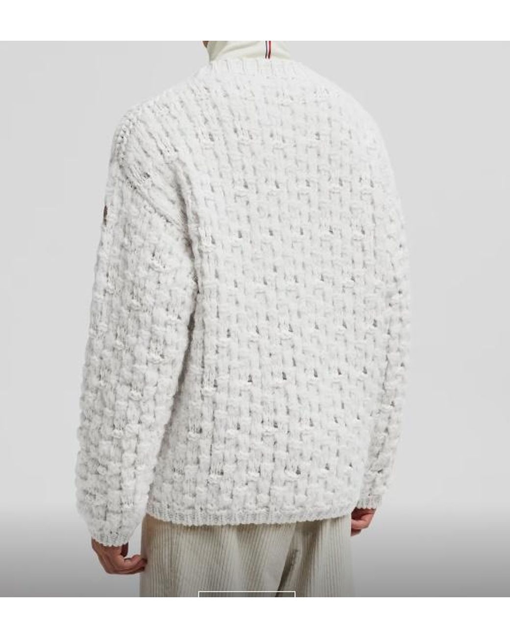 Moncler White Wool Alpaca Jumper for men