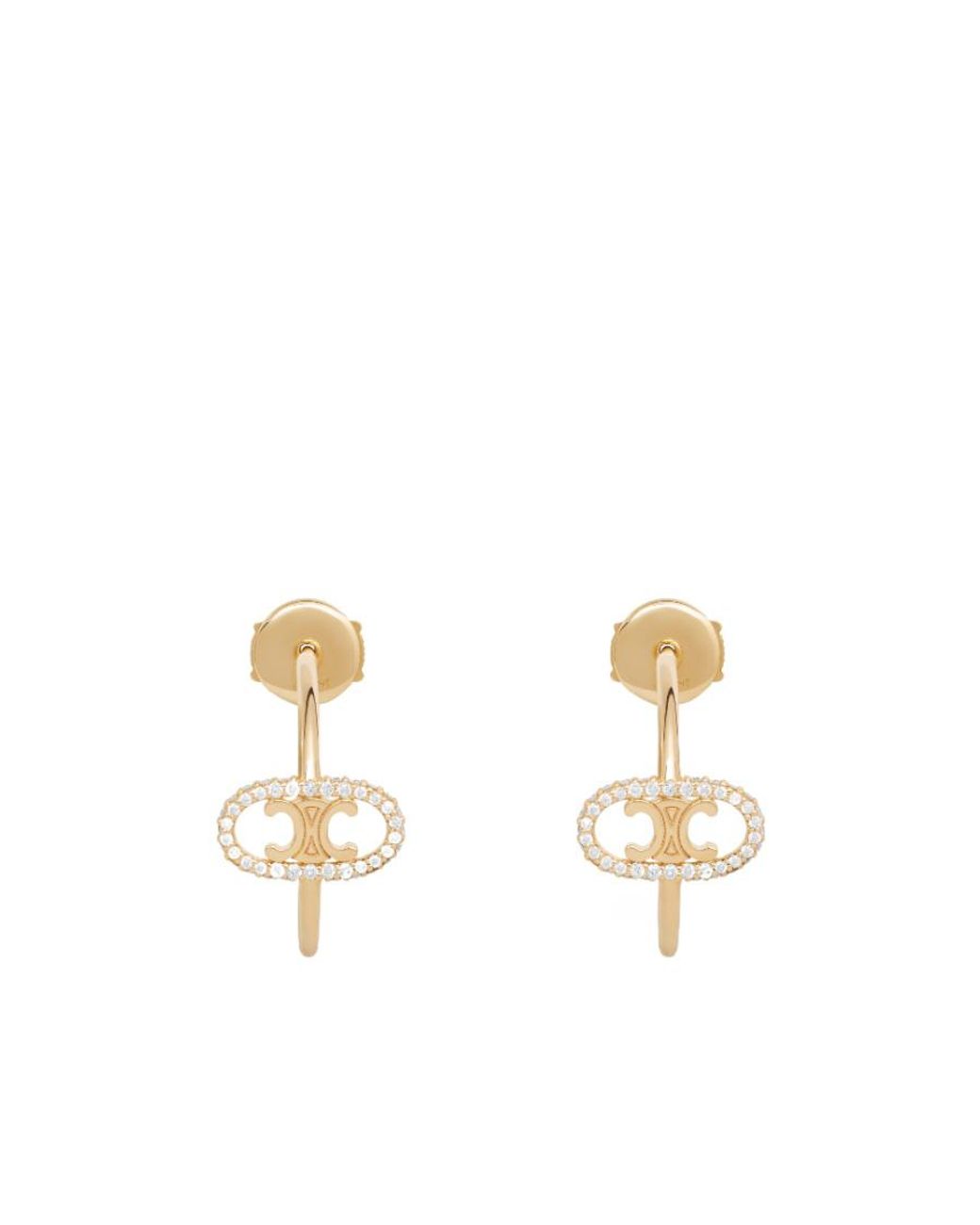 Céline Metallic Maillon Triomphe Hoops