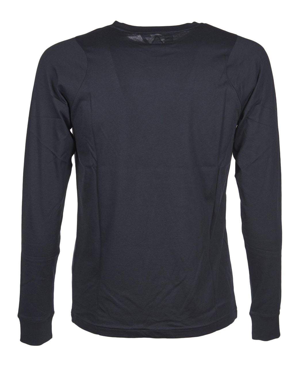 EA7 Blue Logo Embroidered T-Shirt for men