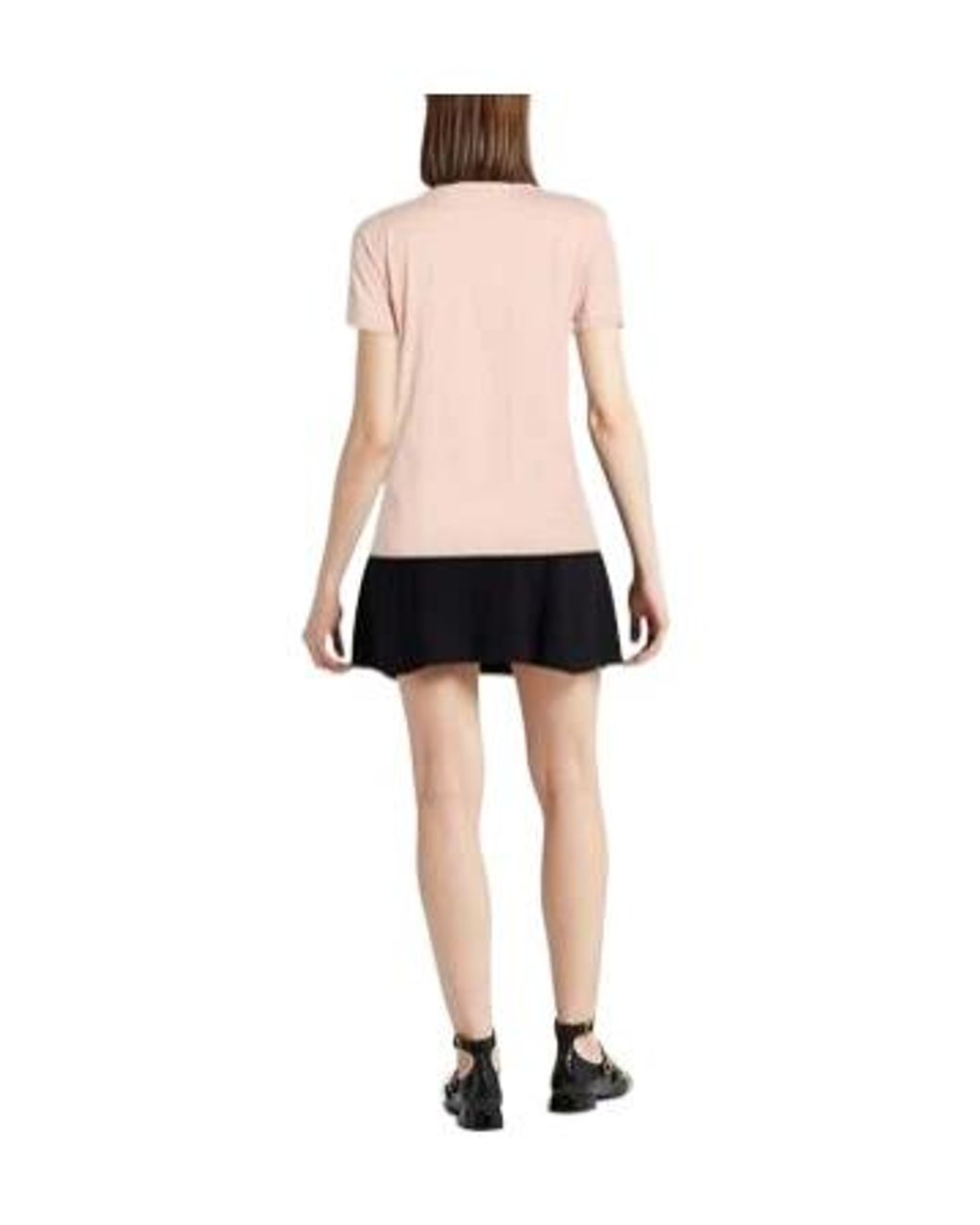 Max Mara Pink Crew-Neck Short-Sleeve T-Shirt