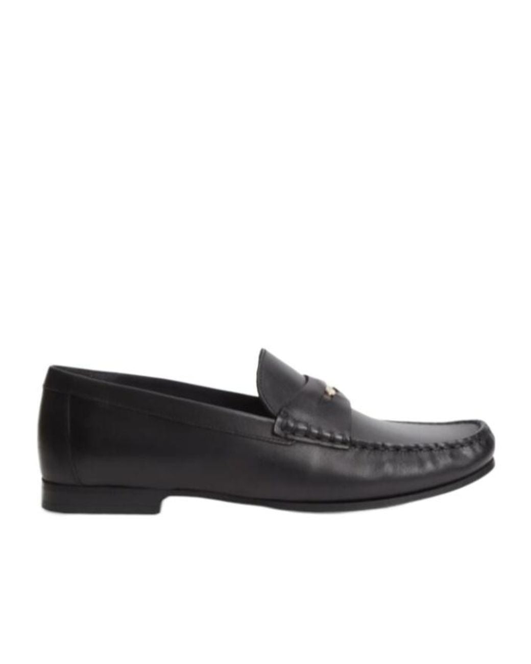Tommy Hilfiger Black Metal Detail Flat Shoes