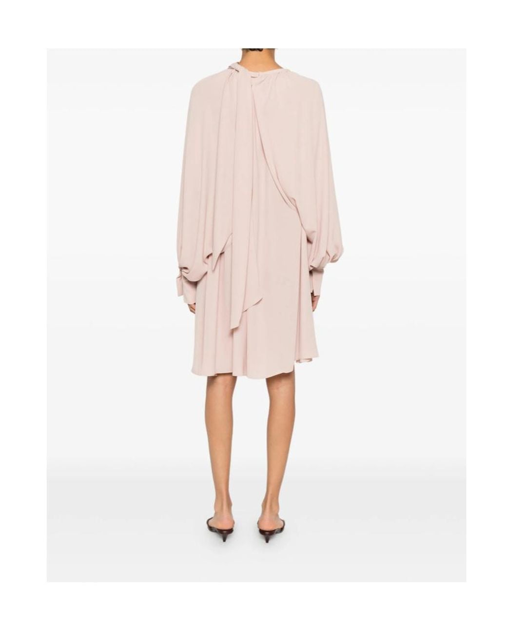 Gianluca Capannolo Pink Amina Draped Mini Dress