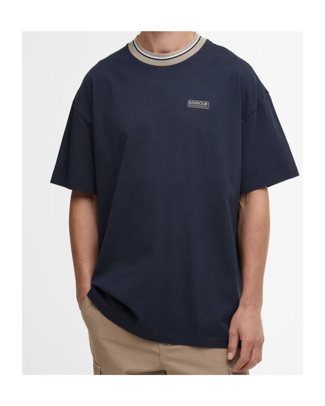 Barbour Blue Logo Short-Sleeved T-Shirt for men