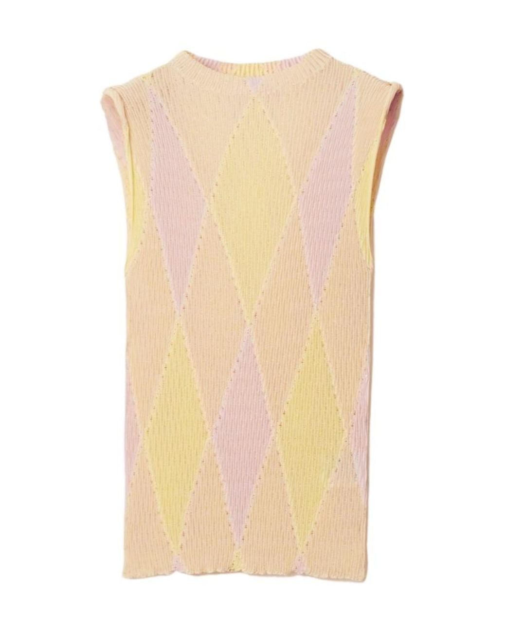 Burberry Multicolor Embroidered Cotton Blend Top