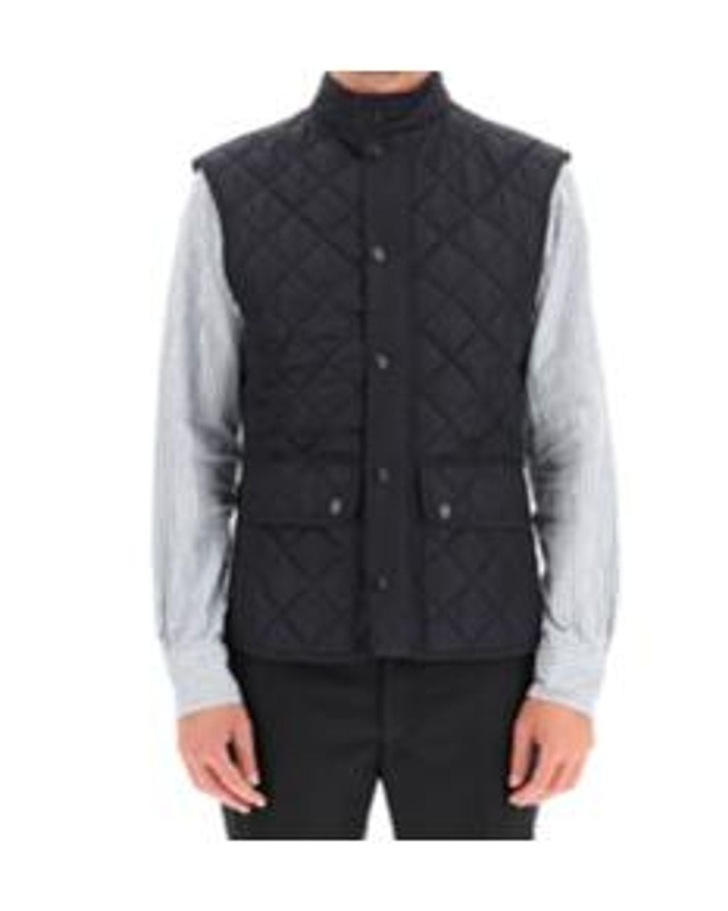 Barbour Black Lowerdale Quilted Vest for men