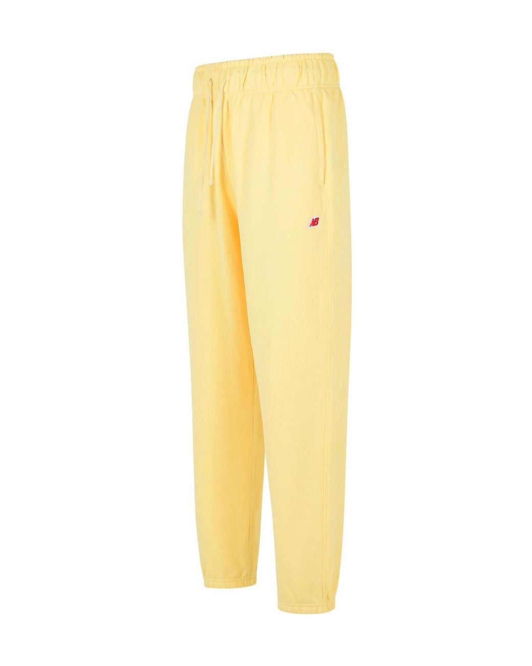 New Balance Yellow Drawstring Sweatpants for men