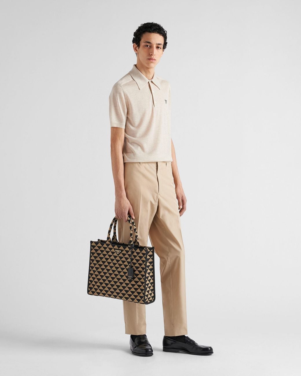 Prada Natural Cotton Pants for men