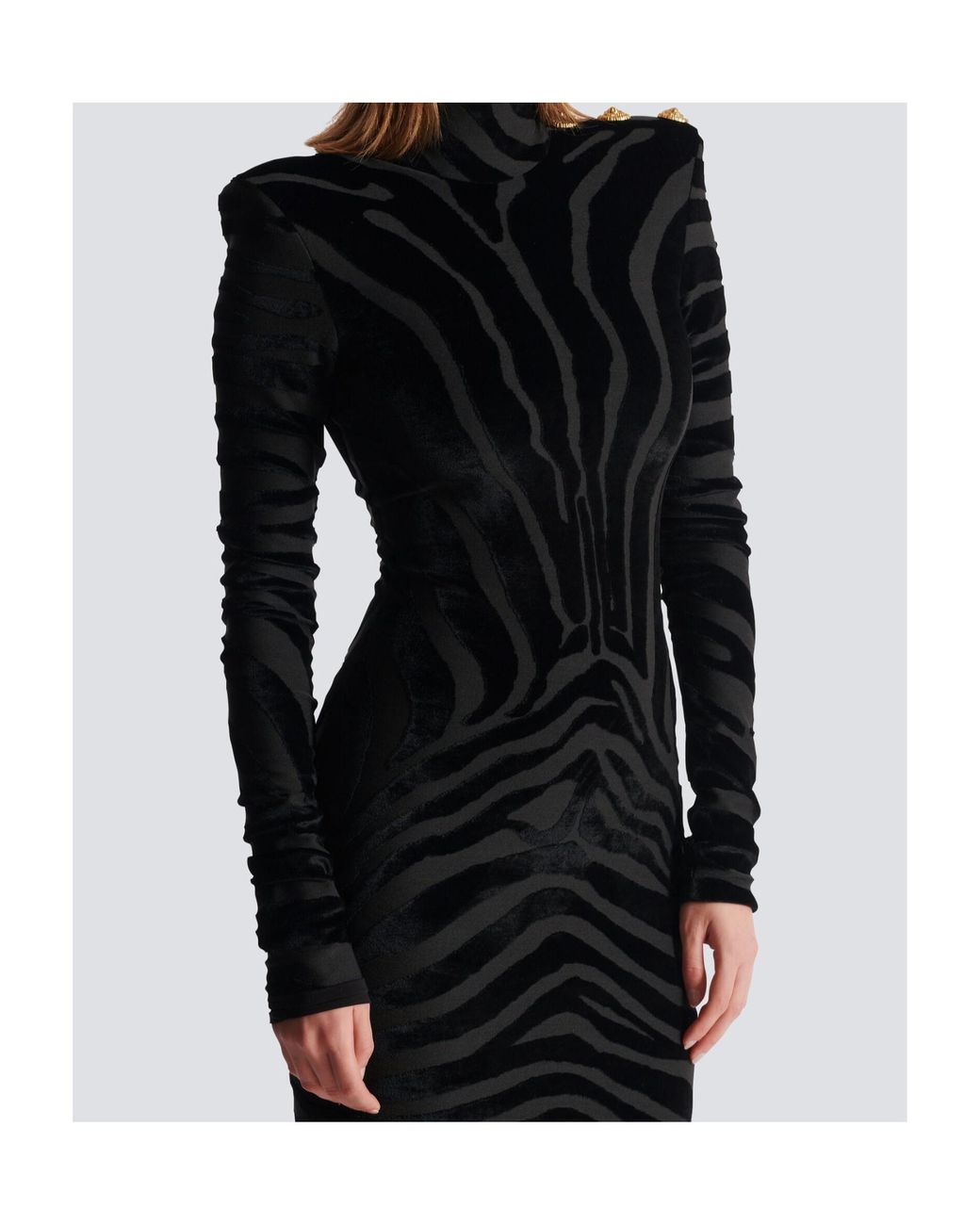 black velour mini dress SEROYA Florrie Mini Dress in Zebra – Leigh's of Breton Village