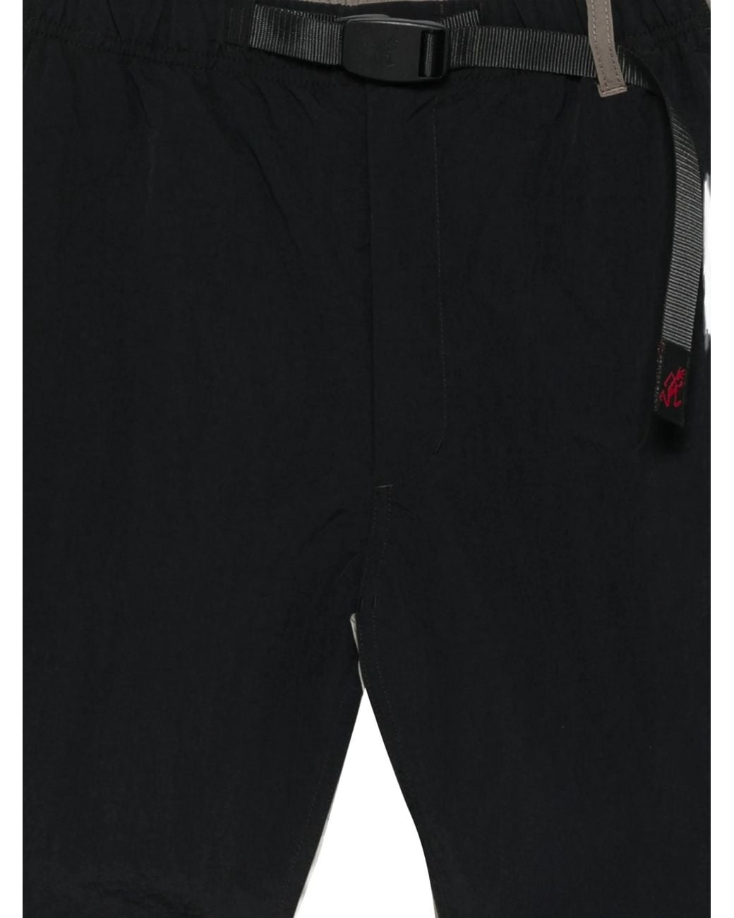 Gramicci Black Buckle-Belt Bermuda Shorts for men