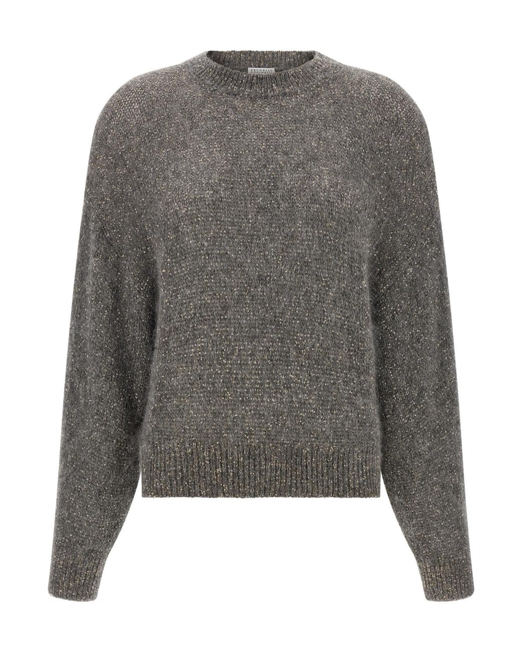 Brunello Cucinelli Gray 'Diamante' Sweater