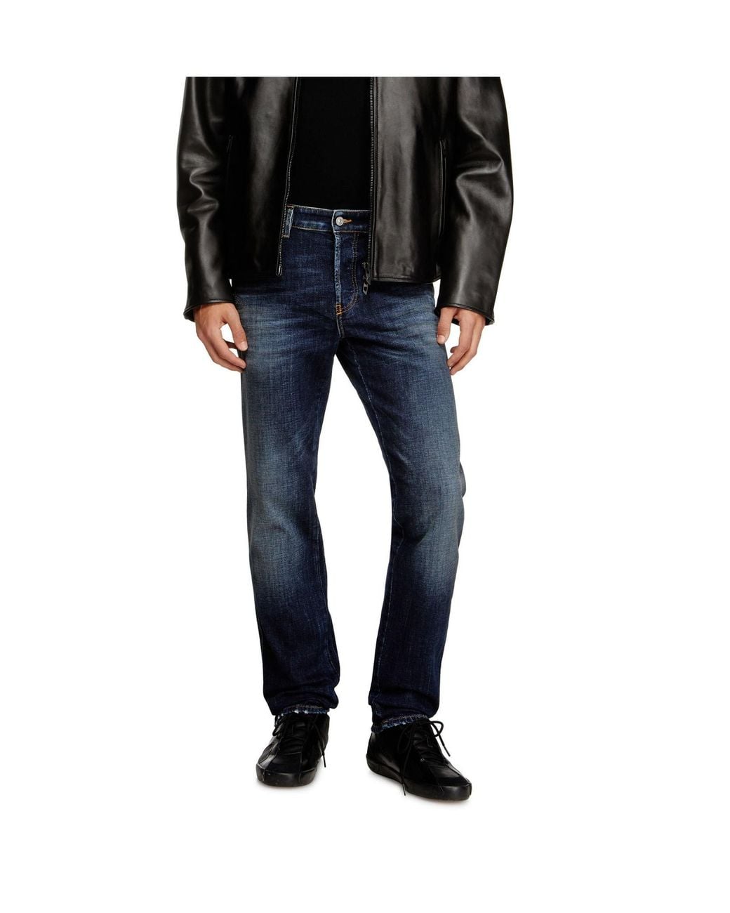 DIESEL Blue D-Vyl 0Adbn Button Slim Jeans for men
