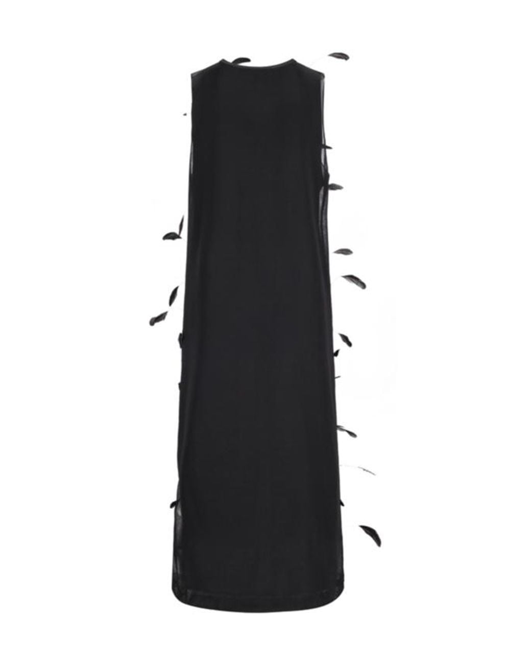 Jil Sander Black Sleeveless Maxi Dress