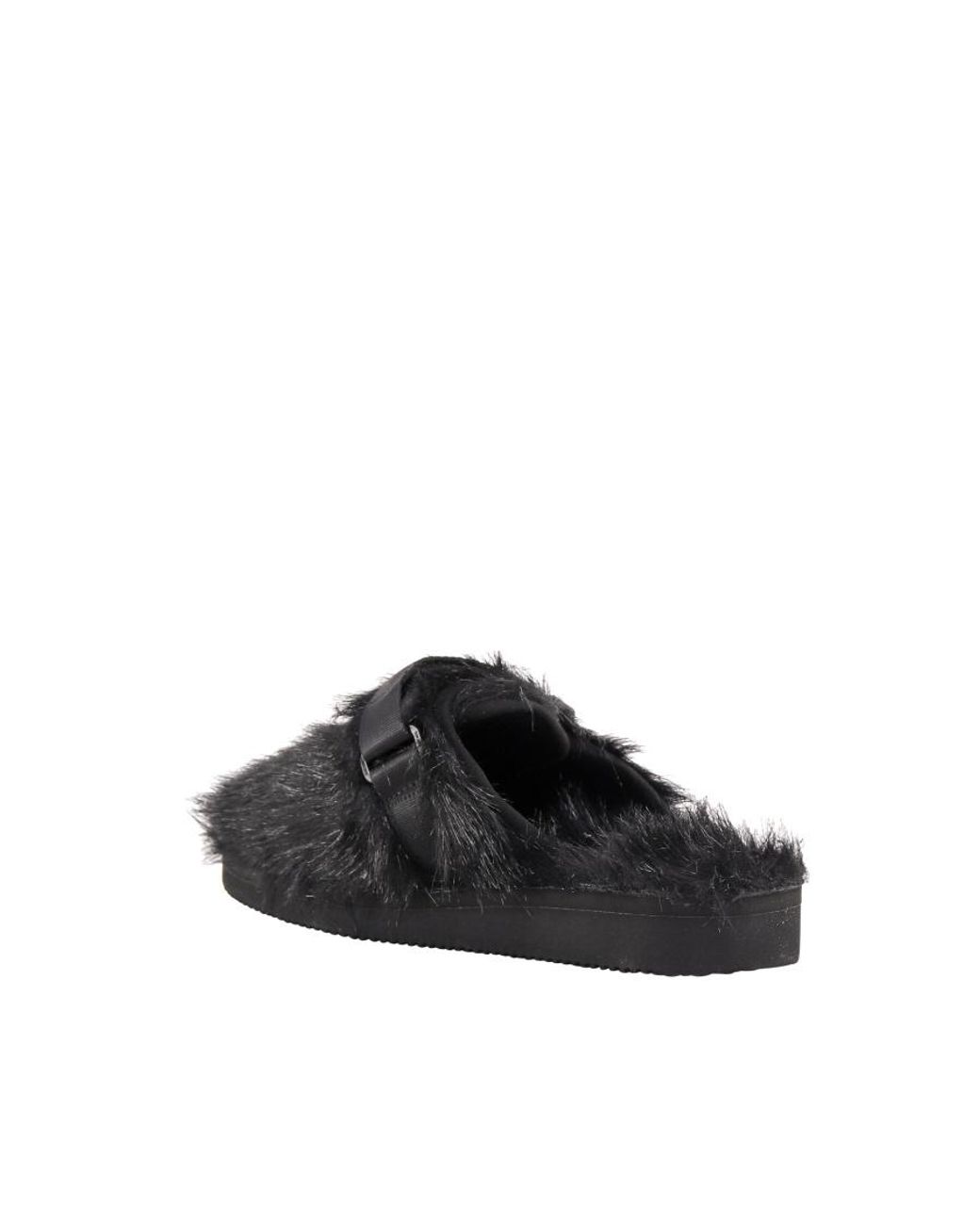 Suicoke Black Zavo Textured Slippers for men
