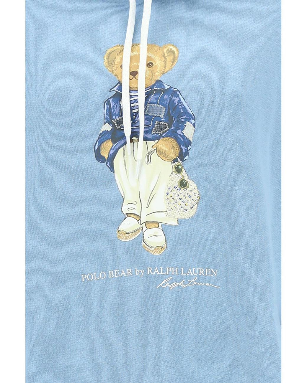 Polo Ralph Lauren Blue Polo Bear Long-Sleeve Hoodie