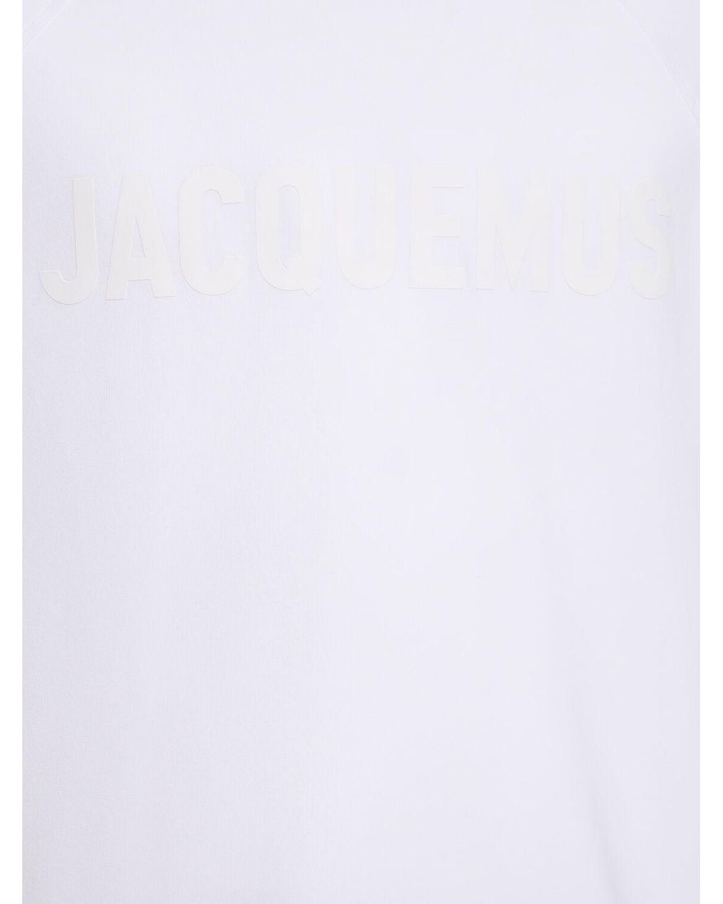 Jacquemus White T-Shirt 'Typo' for men