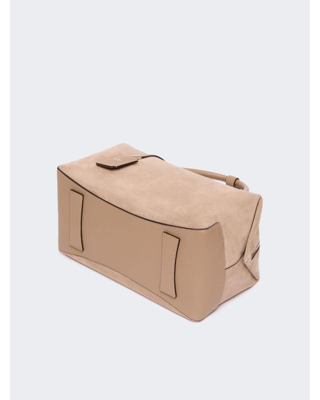 Max Mara Natural Structured Top Handle Travel Bag