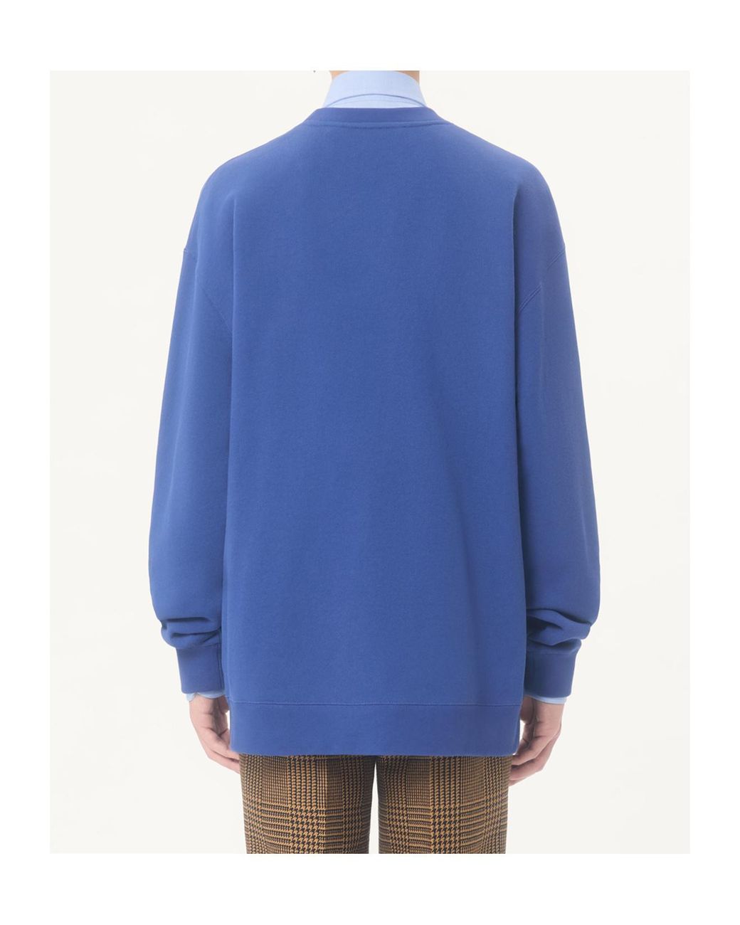 Valentino Blue Animal Printed Crewnek Sweatshirt for men