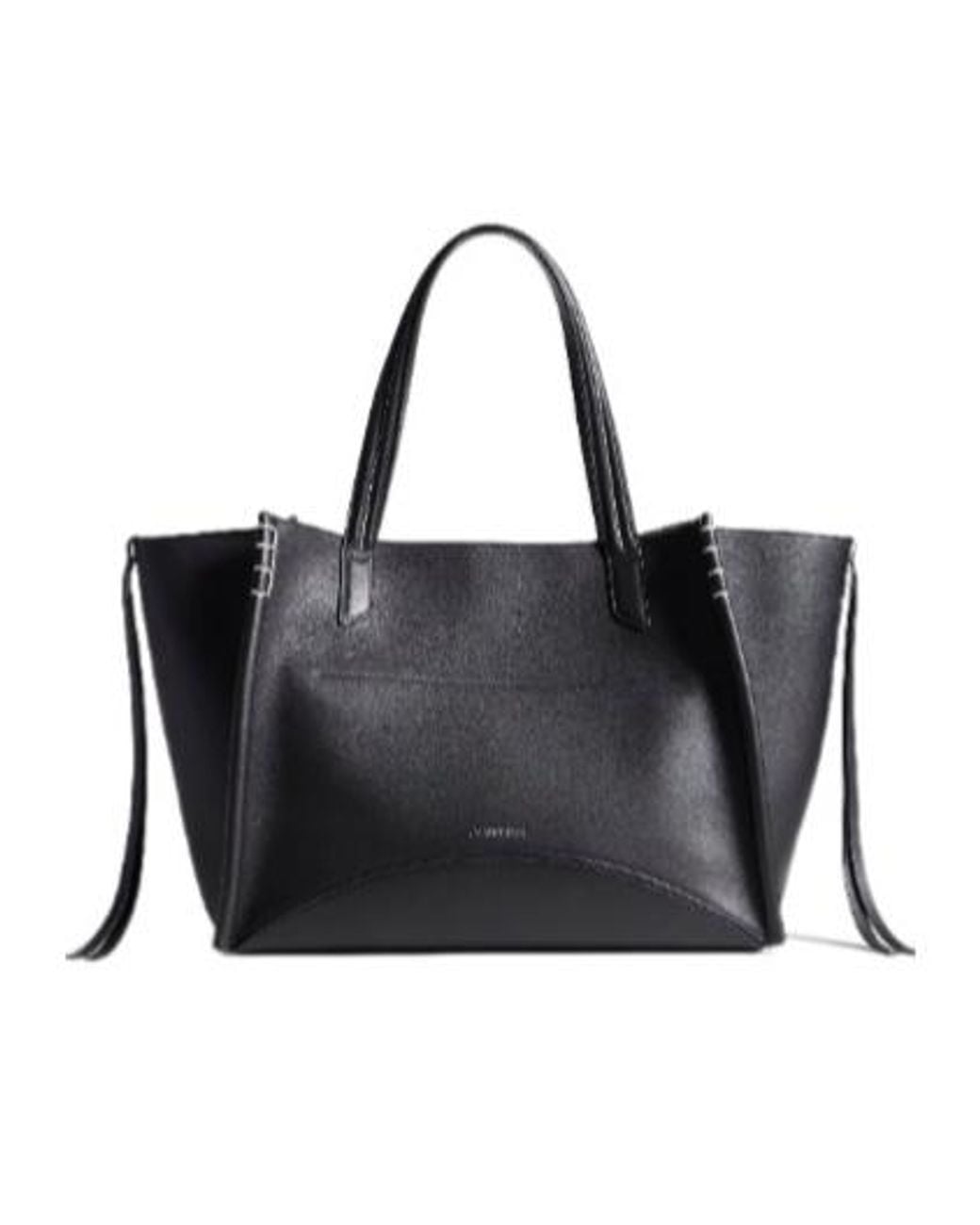 J.W. Anderson Black Jw Anderson Logo Embossed Tote Bag for men
