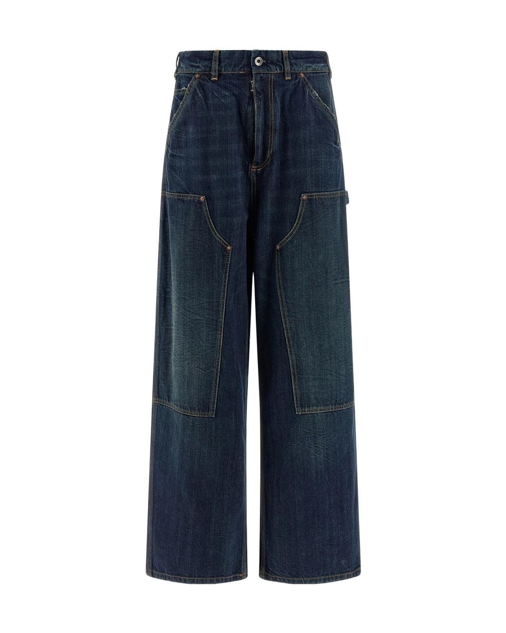 Maison Margiela Blue Four Stitches Workwear Jeans