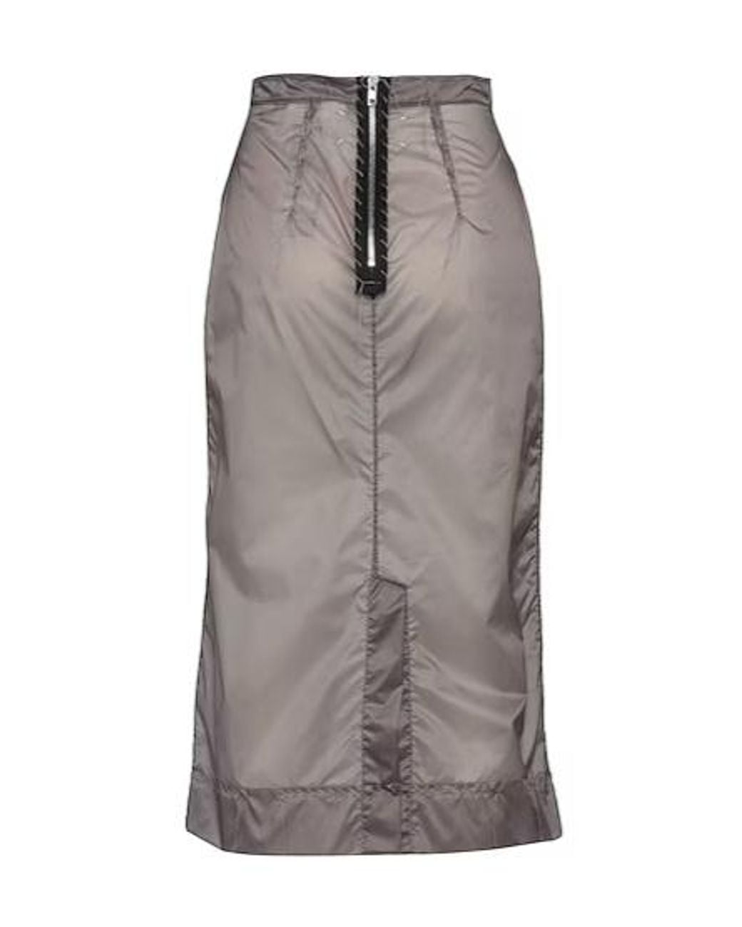 Maison Margiela Gray Solidcolor Flared Skirt