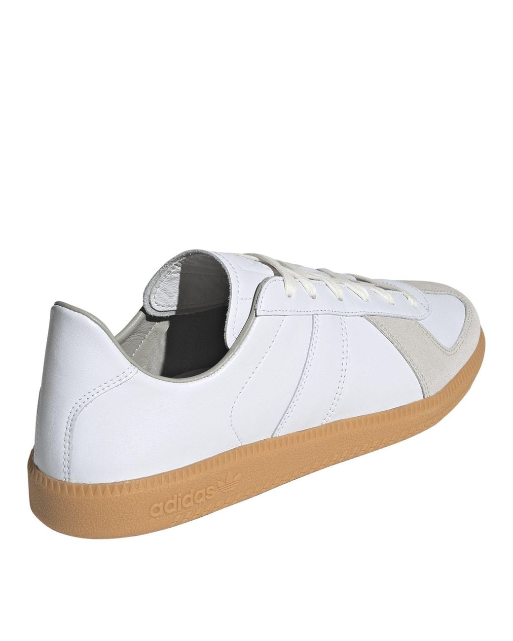 Adidas Originals White Spliced Leather Casual Shoes for men