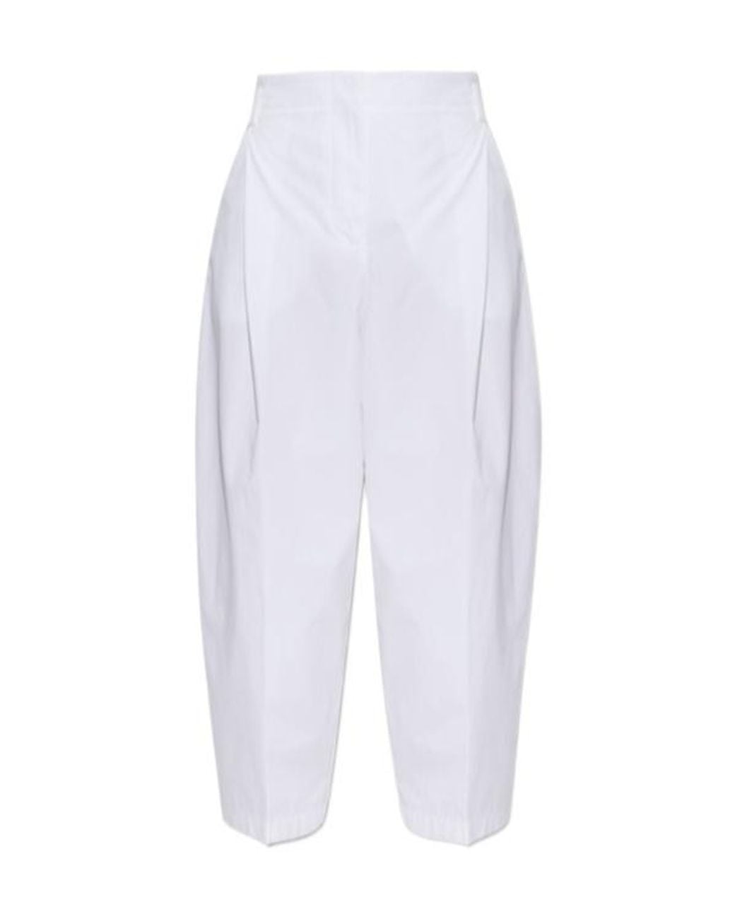 Jacquemus White Miami Cropped Trousers