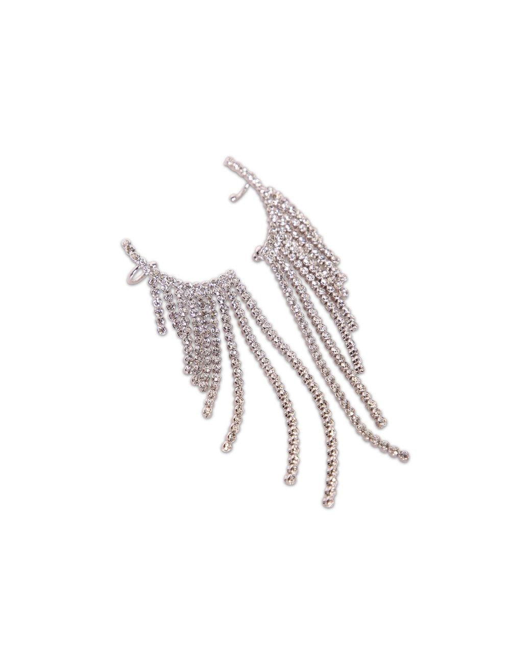 Rabanne White Drop Earrings