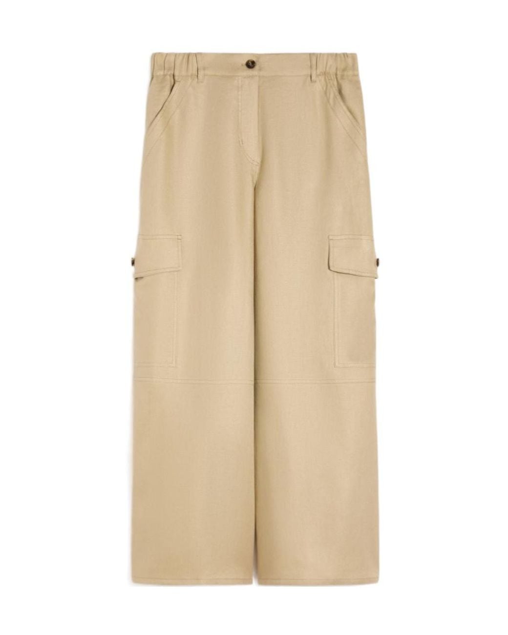 Weekend by Maxmara Natural Finale Wide-Leg Pants