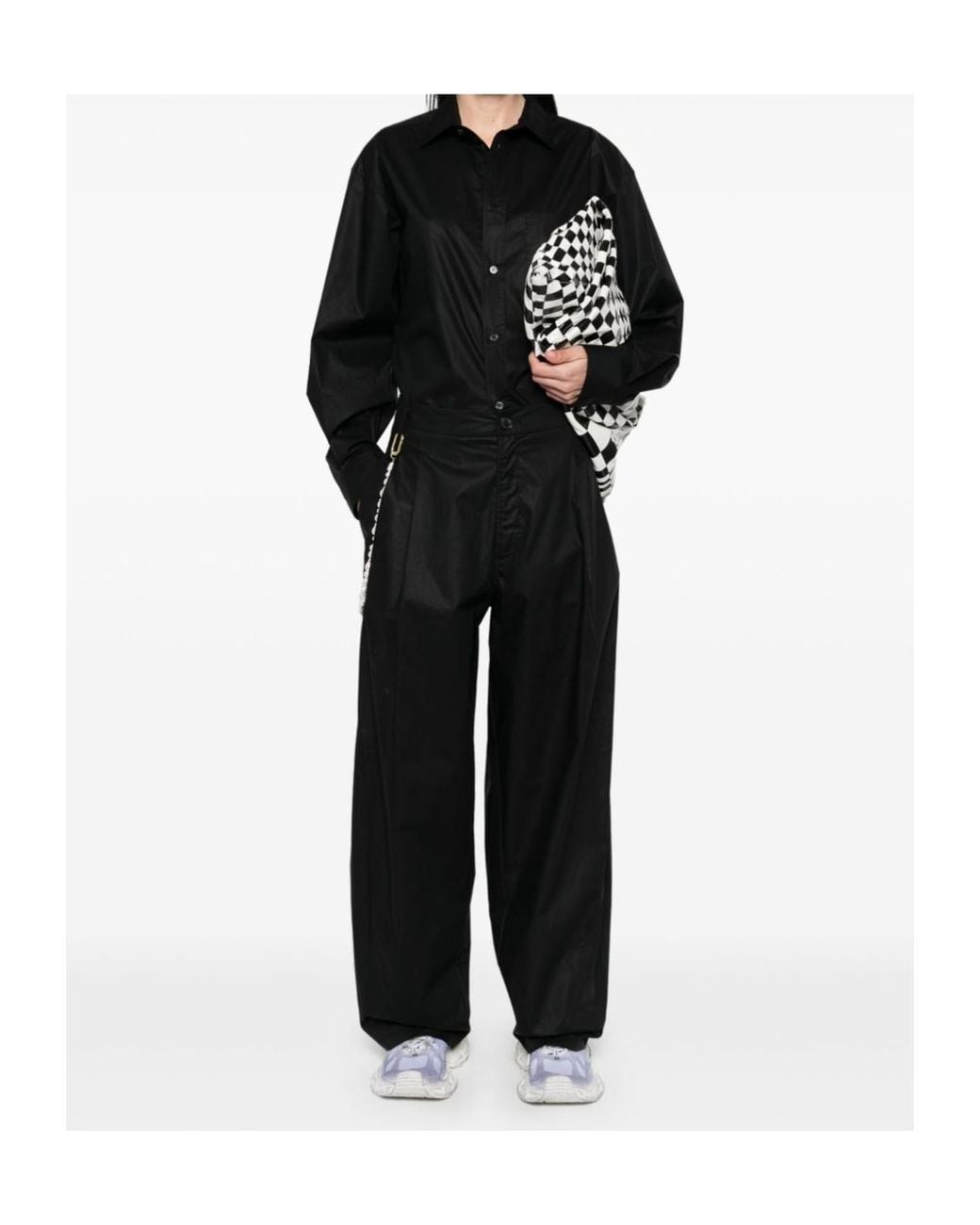 DARKPARK Black Anne Tailored Popeline Shirt
