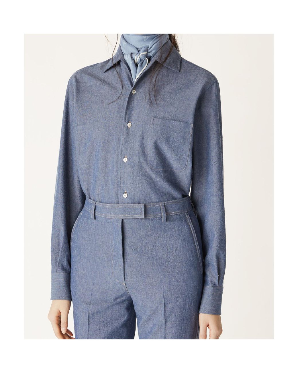 Loro Piana Blue André Shirt