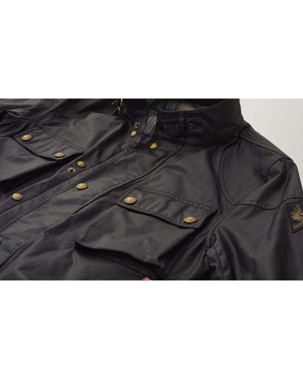 Belstaff Black Trialmaster Waxed Jacket for men
