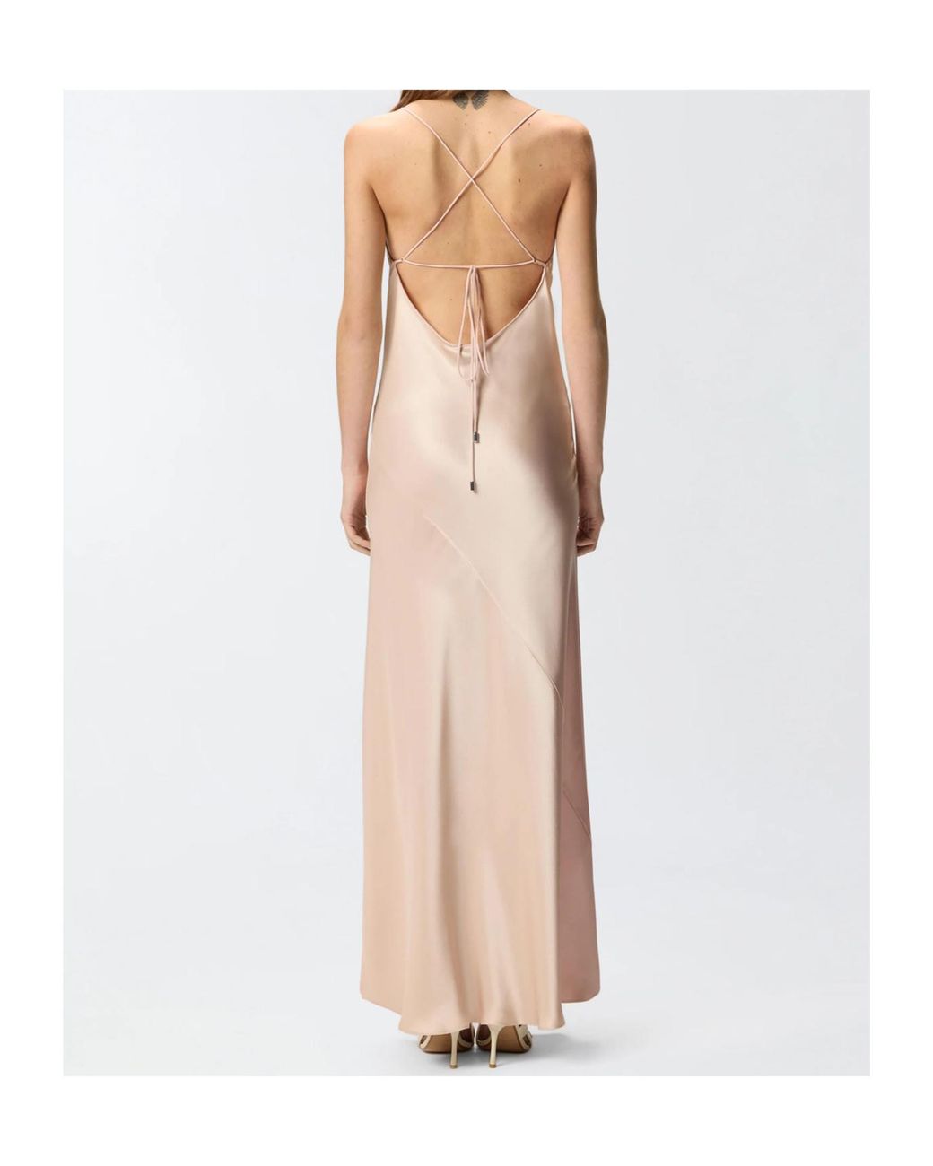 Pinko Pink Camisole Strap Dress