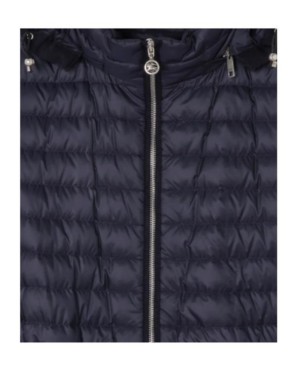Burberry Blue Nylon Amberley Puffer Coat