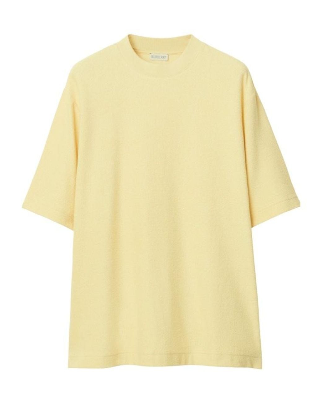 Burberry Yellow Ekd-Print Towelled T-Shirt