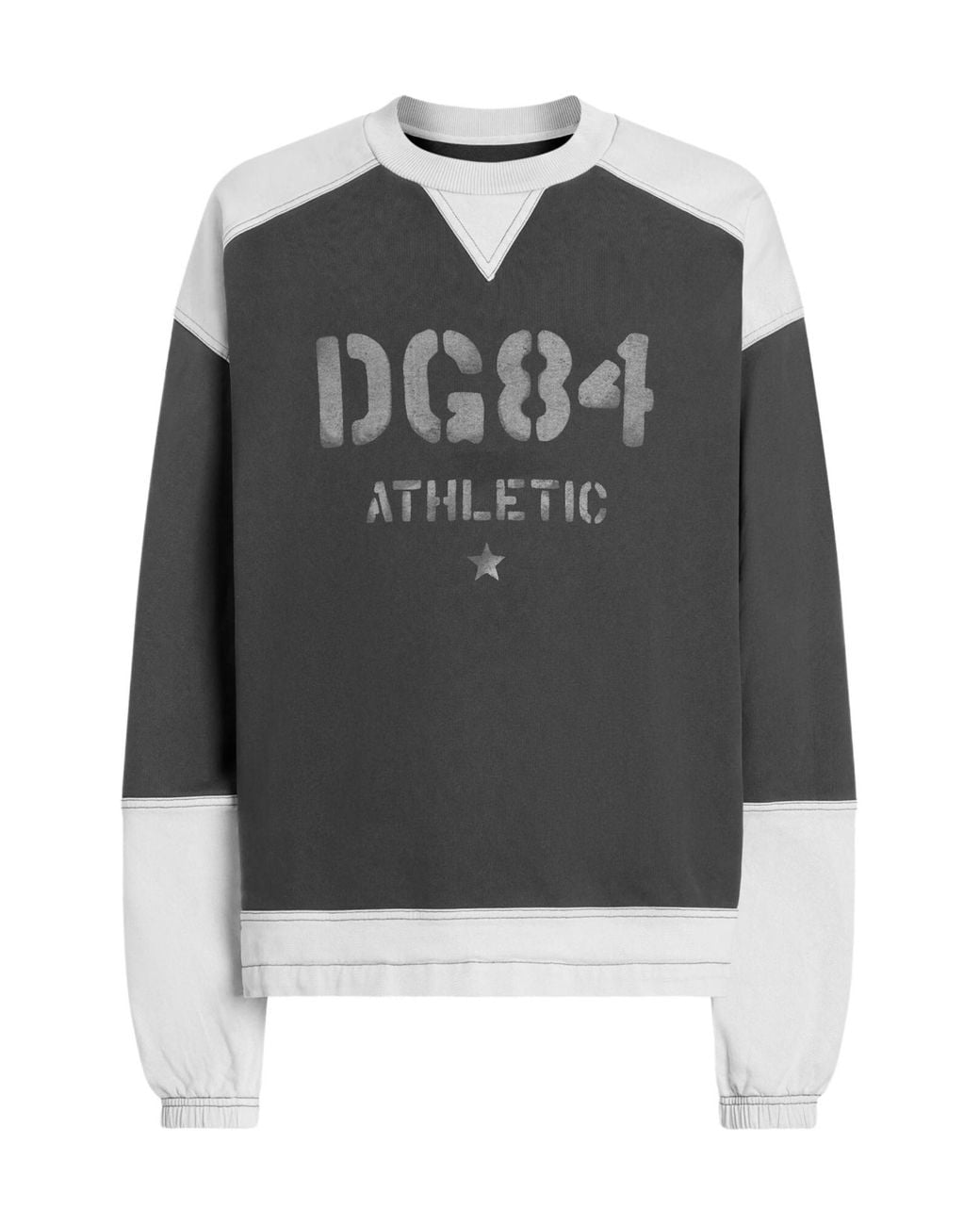 Dolce & Gabbana Gray Colour-Blocked Sweatshirt for men