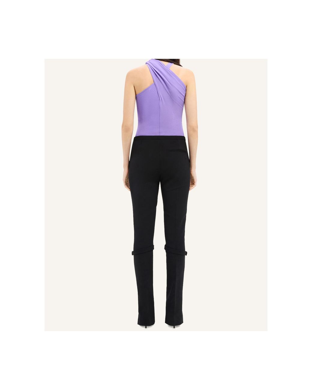 Courreges Black Courrèges Zip Detailed Pants