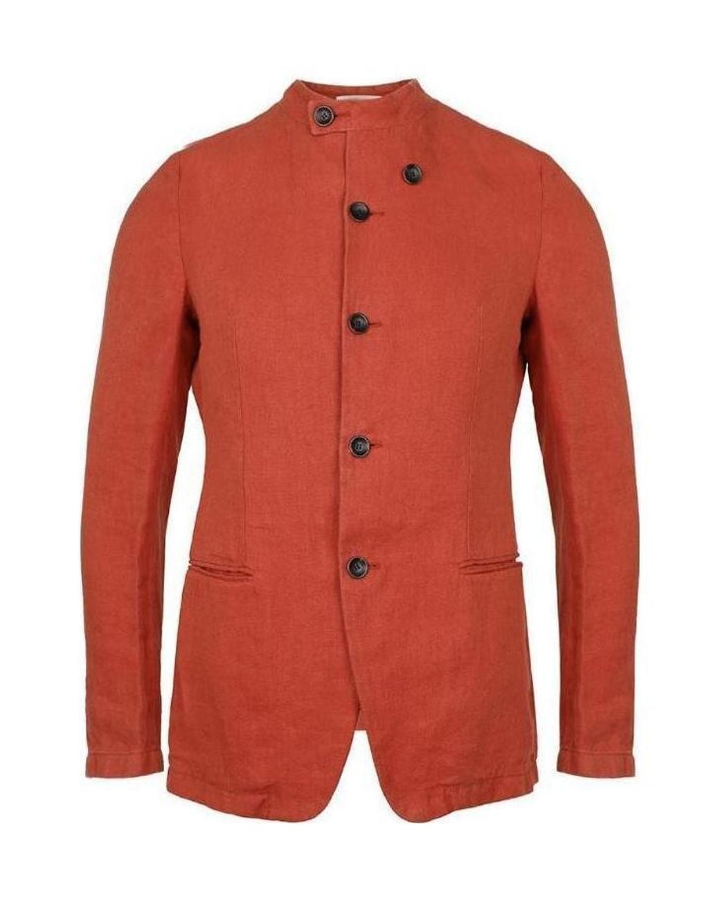 Armani Collezioni Red Logo Casual Jacket for men