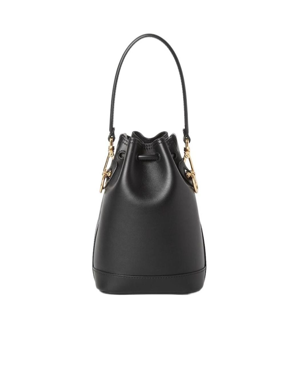 Fendi Black Mon Tresor Drawstring Mini Bucket Bag