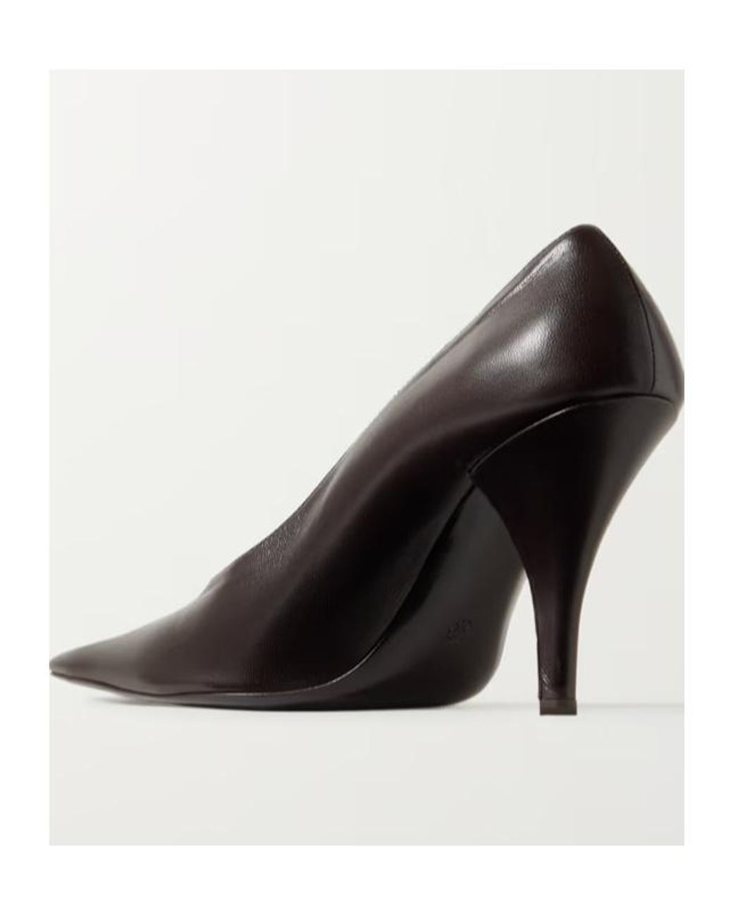 The Row Black Lana Pointed High Heels